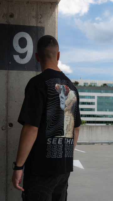 SEE&THINK HEAVY OVERSIZE TEE