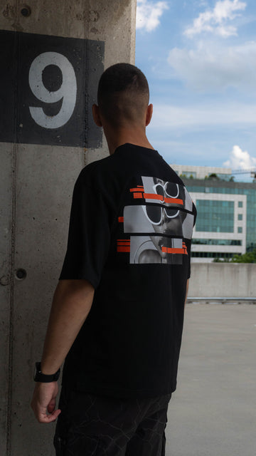 GLICHED HEAVY OVERSIZE TEE